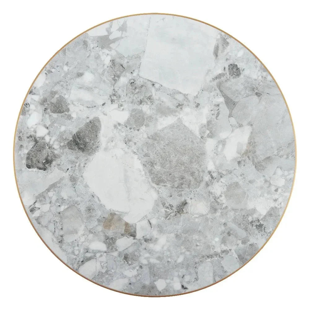 Gazebo Wood and Metal Round Dining Table-Outdoor Dining Tables-Zuo Modern-LOOMLAN