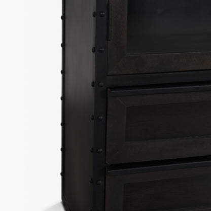 Gehry Wooden Dark Brown Bookcase