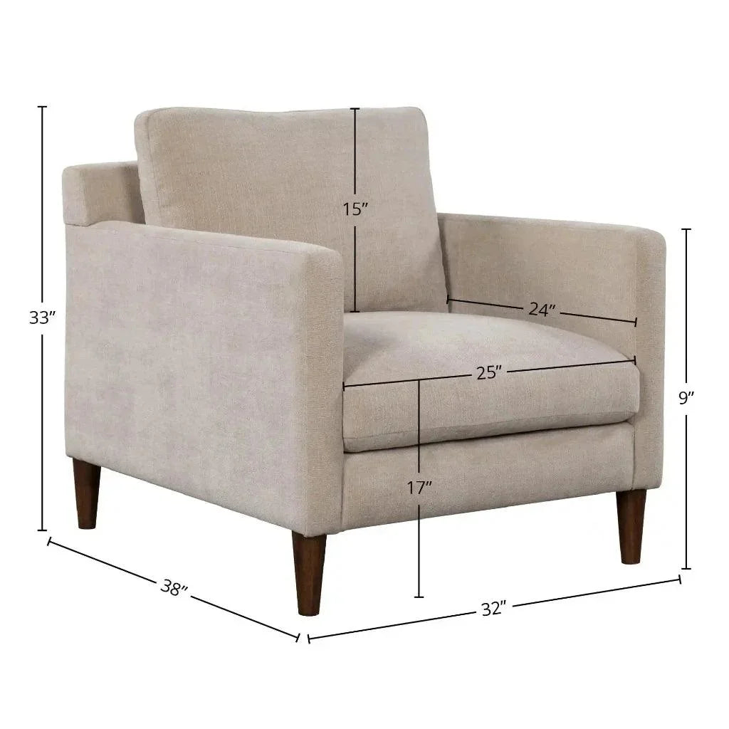 Gemma Performance Fabric Comfort Club Chair - LOOMLAN - LH Imports - Club Chairs