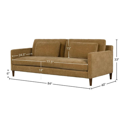 Gemma Performance Fabric Comfort Sofa - LOOMLAN - LH Imports - Sofas & Loveseats