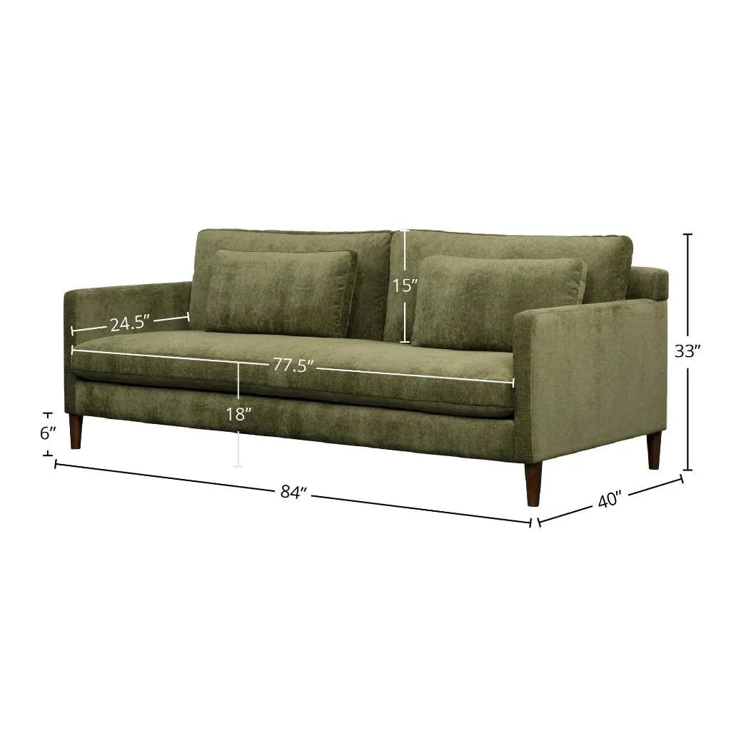 Gemma Performance Fabric Comfort Sofa - LOOMLAN - LH Imports - Sofas & Loveseats