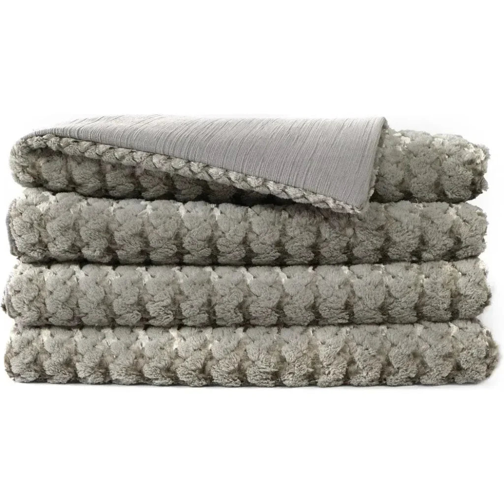 Gene Throw - Grey - LOOMLAN - D.V. Kap - Throw Blankets