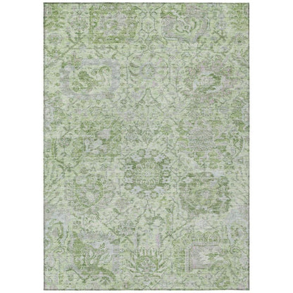 Geneva Green Washable Indoor-Outdoor Rug-Outdoor Rugs-LOOMLAN Rugs-2'6" x 3'10"-LOOMLAN