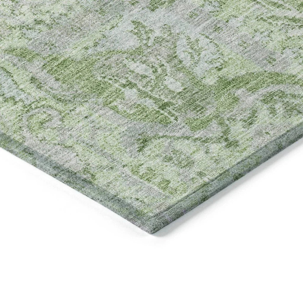 Geneva Green Washable Indoor-Outdoor Rug-Outdoor Rugs-LOOMLAN Rugs-LOOMLAN