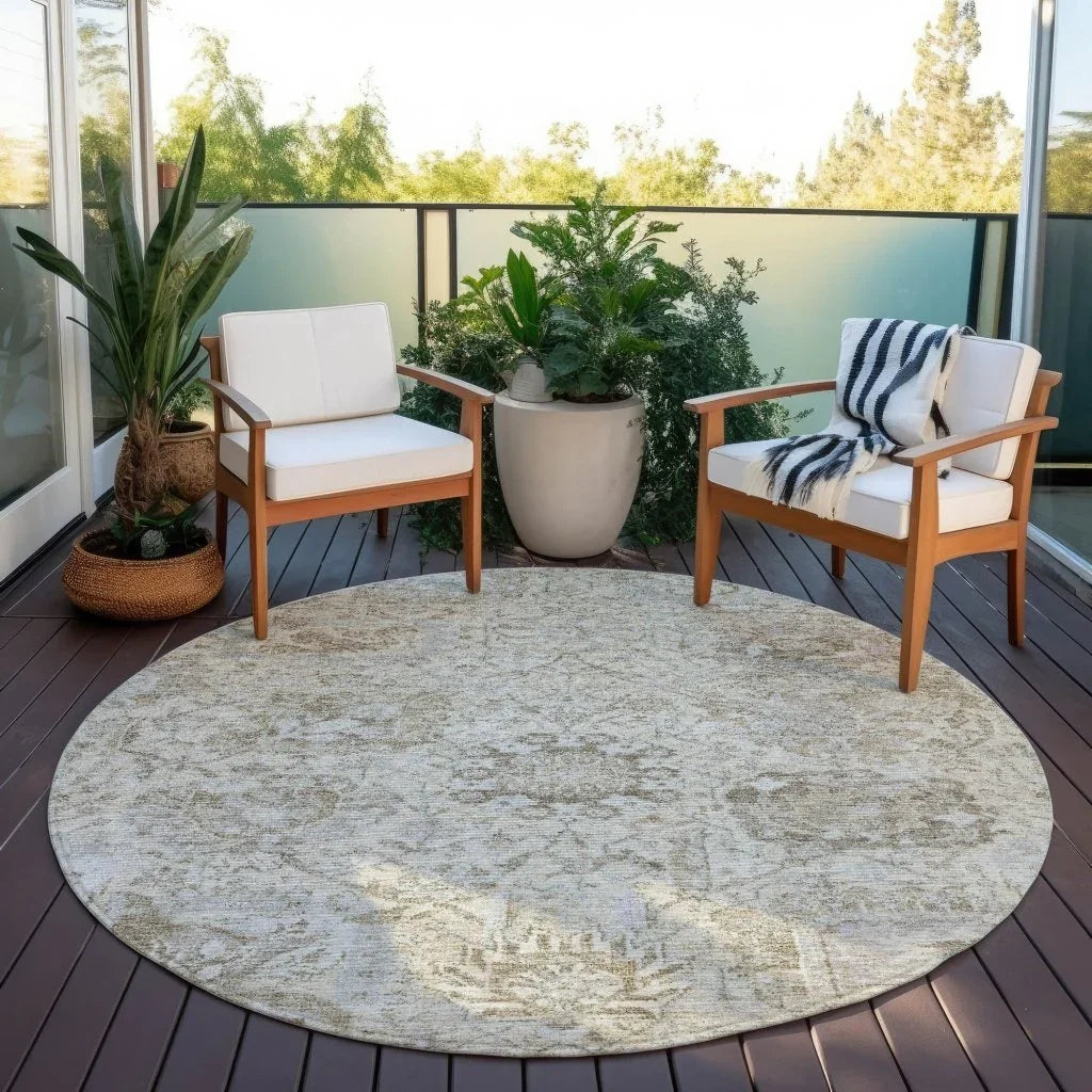 Geneva Ivory Washable Indoor-Outdoor Rug-Outdoor Rugs-LOOMLAN Rugs-LOOMLAN