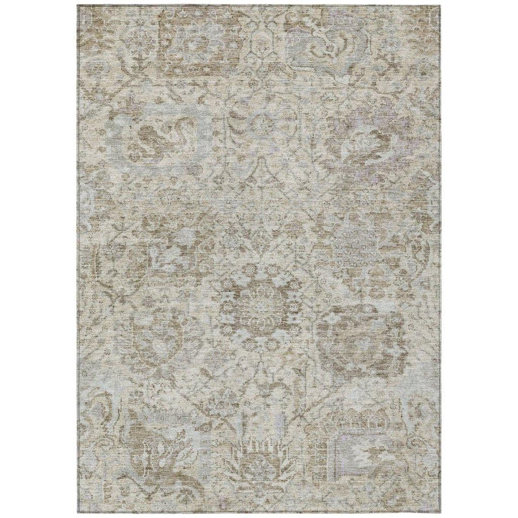 Geneva Ivory Washable Indoor-Outdoor Rug-Outdoor Rugs-LOOMLAN Rugs-2'6" x 3'10"-LOOMLAN