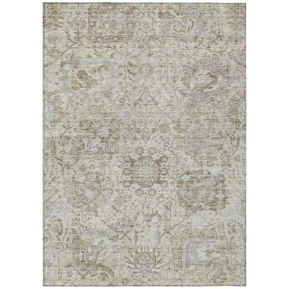 Geneva Ivory Washable Indoor-Outdoor Rug-Outdoor Rugs-LOOMLAN Rugs-2'6" x 3'10"-LOOMLAN