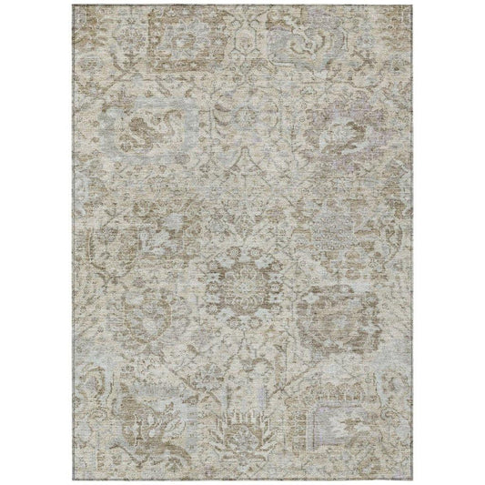 Geneva Ivory Washable Indoor-Outdoor Rug-Outdoor Rugs-LOOMLAN Rugs-2'6" x 3'10"-LOOMLAN