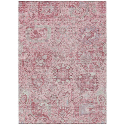 Geneva Pink Washable Indoor-Outdoor Rug-Outdoor Rugs-LOOMLAN Rugs-2'6" x 3'10"-LOOMLAN