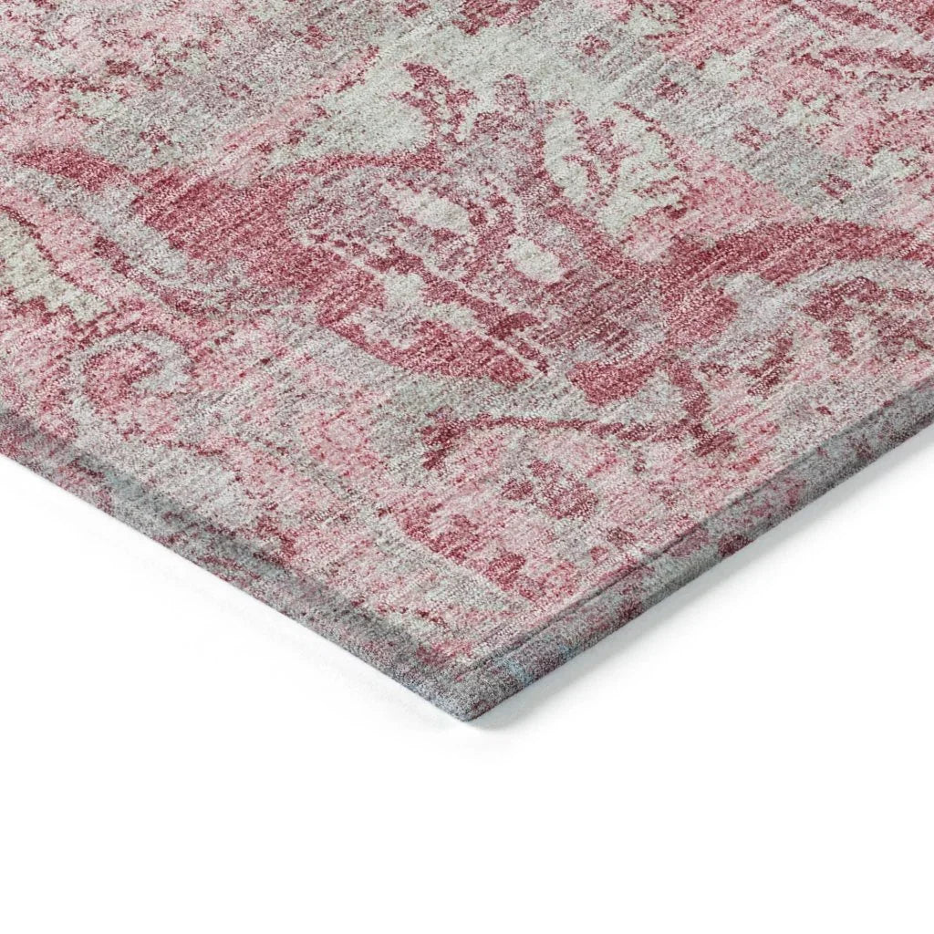 Geneva Pink Washable Indoor-Outdoor Rug-Outdoor Rugs-LOOMLAN Rugs-LOOMLAN