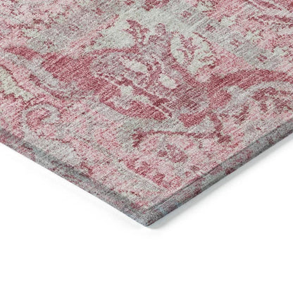Geneva Pink Washable Indoor-Outdoor Rug-Outdoor Rugs-LOOMLAN Rugs-LOOMLAN