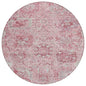 Geneva Pink Washable Indoor-Outdoor Rug-Outdoor Rugs-LOOMLAN Rugs-8' x 8'-LOOMLAN