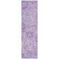 Geneva Purple Washable Indoor-Outdoor Rug-Outdoor Rugs-LOOMLAN Rugs-2'3" x 7'6"-LOOMLAN