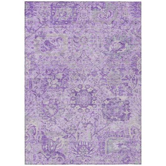 Geneva Purple Washable Indoor-Outdoor Rug-Outdoor Rugs-LOOMLAN Rugs-2'6" x 3'10"-LOOMLAN