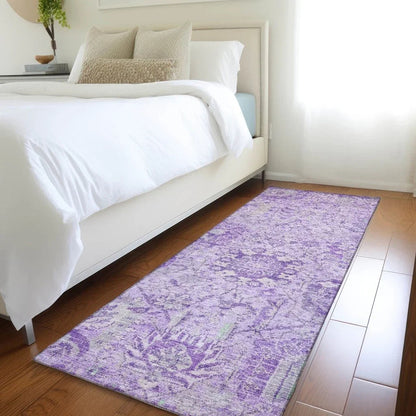 Geneva Purple Washable Indoor-Outdoor Rug-Outdoor Rugs-LOOMLAN Rugs-LOOMLAN