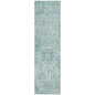 Geneva Teal Washable Indoor-Outdoor Rug-Outdoor Rugs-LOOMLAN Rugs-2'3" x 7'6"-LOOMLAN