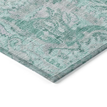 Geneva Teal Washable Indoor-Outdoor Rug-Outdoor Rugs-LOOMLAN Rugs-LOOMLAN