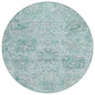 Geneva Teal Washable Indoor-Outdoor Rug-Outdoor Rugs-LOOMLAN Rugs-8' x 8'-LOOMLAN