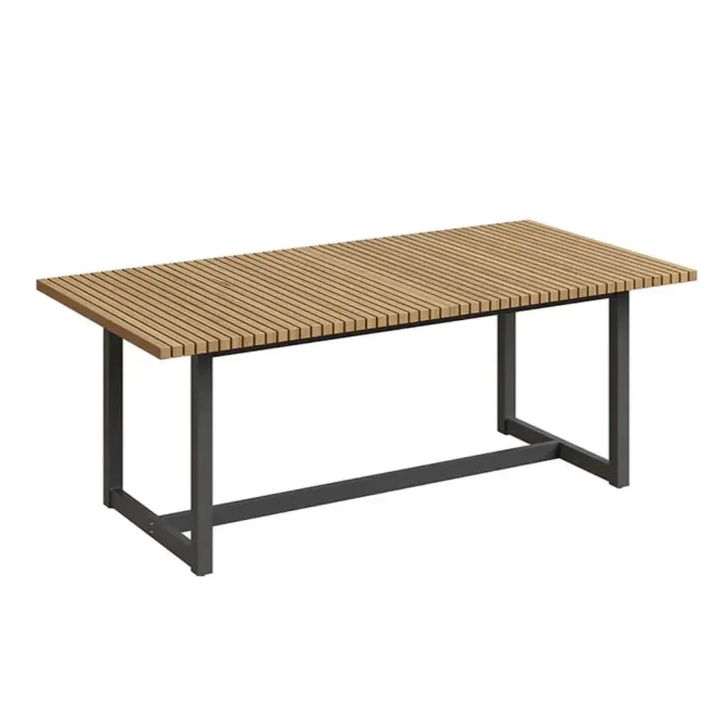 Geneve Aluminum Outdoor Dining Table-Outdoor Dining Tables-SUNPAN-LOOMLAN