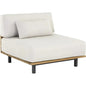 Geneve Cream Fabric Outdoor Modular Chair-Outdoor Lounge Chairs-SUNPAN-LOOMLAN