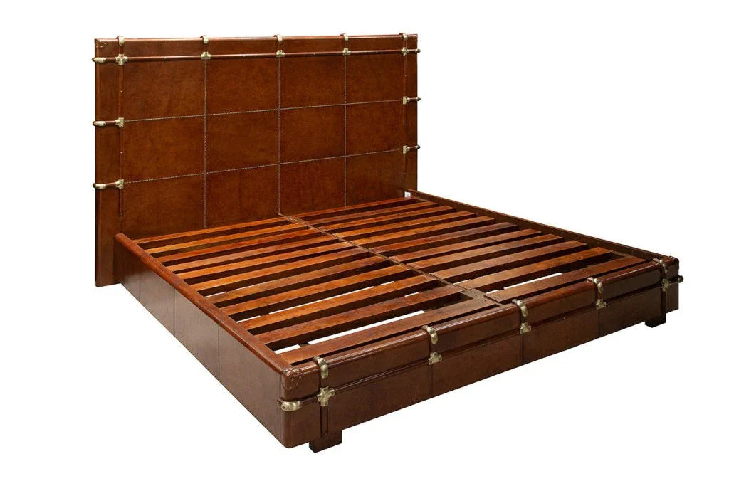 Gentlemen's Wood Framed King Bed - LOOMLAN - Furniture Classics - Beds