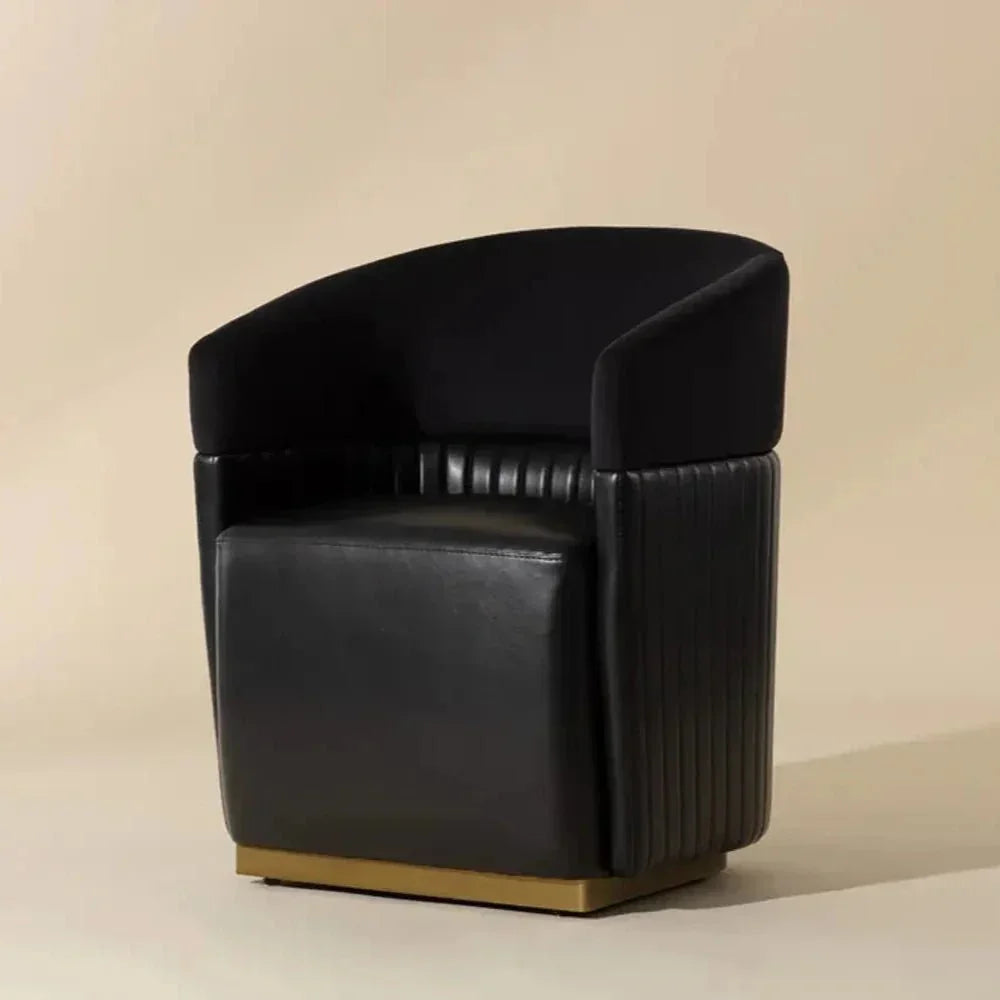 Genval Performance Fabric Wheeled Lounge Chair - LOOMLAN - SUNPAN - Dining Chairs