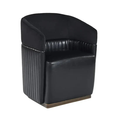 Genval Performance Fabric Wheeled Lounge Chair - LOOMLAN - SUNPAN - Dining Chairs