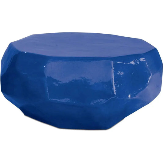 Geo Coffee Table - Navy Blue Outdoor Coffee Table-Outdoor Coffee Tables-Seasonal Living-LOOMLAN