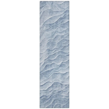Geodari Blue Washable Indoor - Outdoor Rug - LOOMLAN - LOOMLAN Rugs - Outdoor Rugs