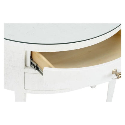 George III Demilune Shaped White Console Table - LOOMLAN - Chelsea House - Console Tables