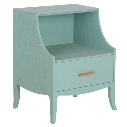 George III One Drawer Bedside Table-Nightstands-Chelsea House-Blue-LOOMLAN