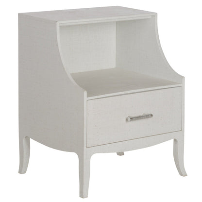 George III One Drawer Bedside Table-Nightstands-Chelsea House-White-LOOMLAN