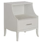 George III One Drawer Bedside Table-Nightstands-Chelsea House-White-LOOMLAN