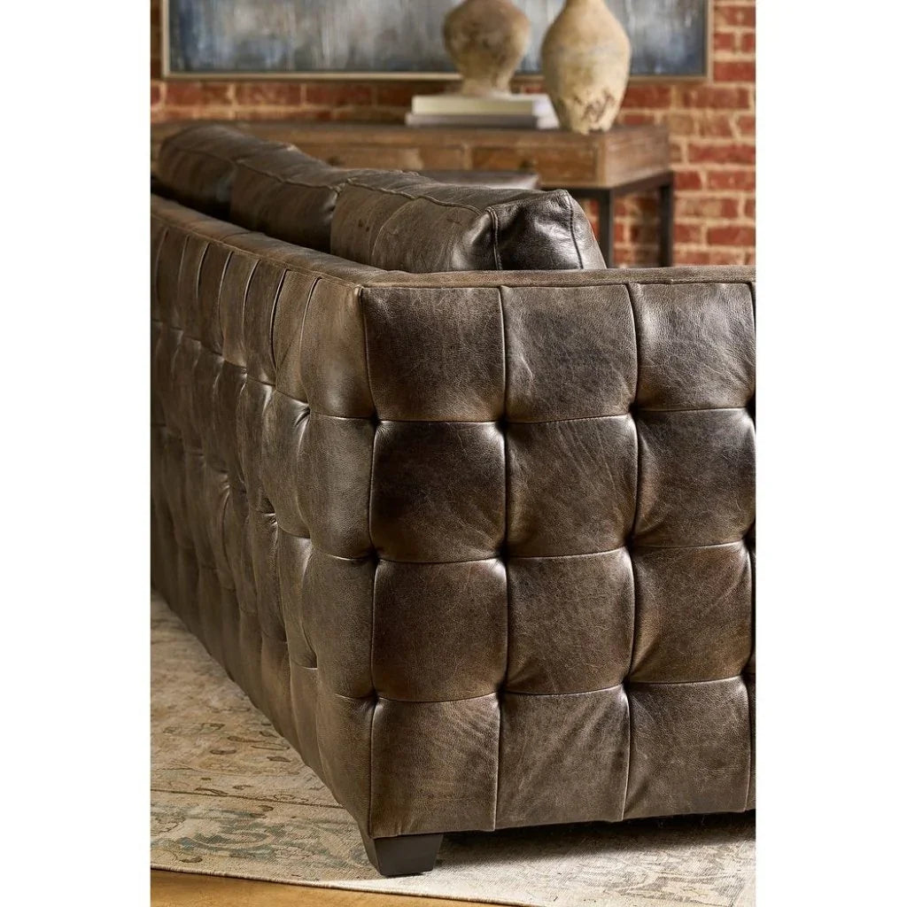 Georgia Leather Comfort Sofa - LOOMLAN - Olivia + Quinn - Sofas & Loveseats