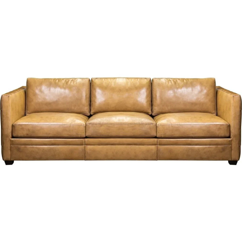 Georgia Leather Comfort Sofa - LOOMLAN - Olivia + Quinn - Sofas & Loveseats
