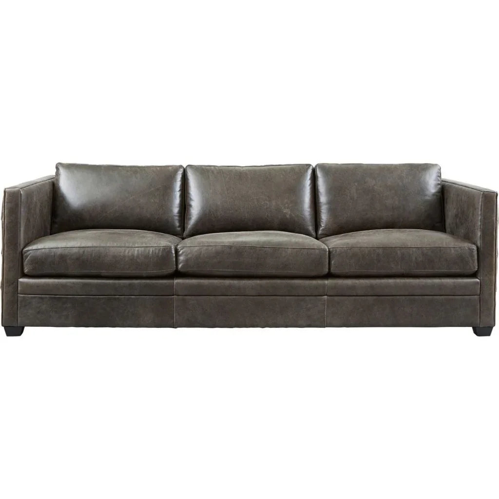 Georgia Leather Comfort Sofa - LOOMLAN - Olivia + Quinn - Sofas & Loveseats