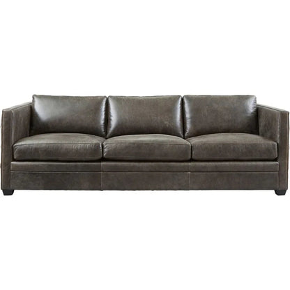 Georgia Leather Comfort Sofa - LOOMLAN - Olivia + Quinn - Sofas & Loveseats
