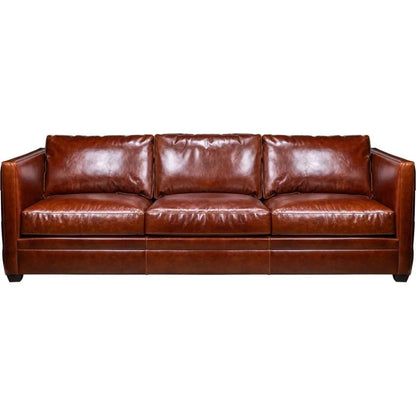 Georgia Leather Comfort Sofa - LOOMLAN - Olivia + Quinn - Sofas & Loveseats