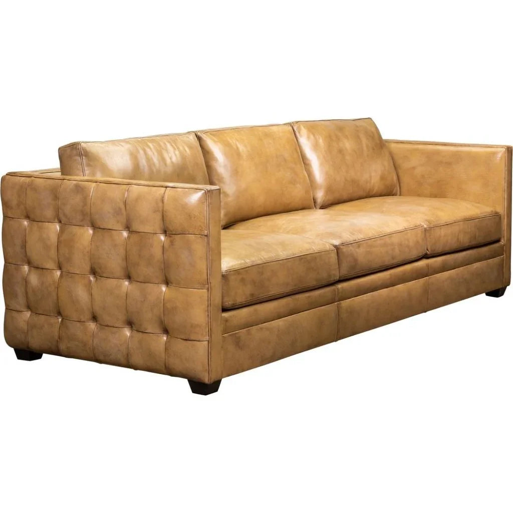 Georgia Leather Comfort Sofa - LOOMLAN - Olivia + Quinn - Sofas & Loveseats