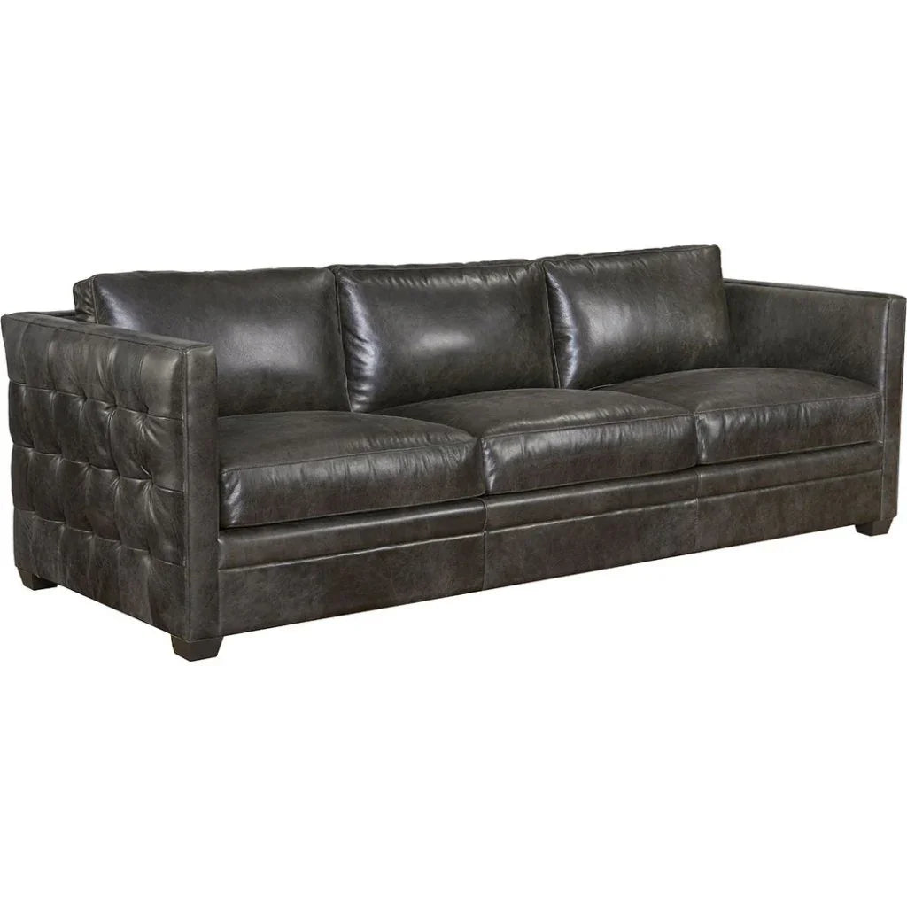 Georgia Leather Comfort Sofa - LOOMLAN - Olivia + Quinn - Sofas & Loveseats