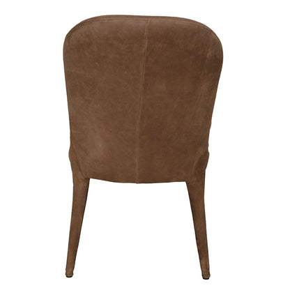 Georgia Orris Brown Leather Dining Chair
