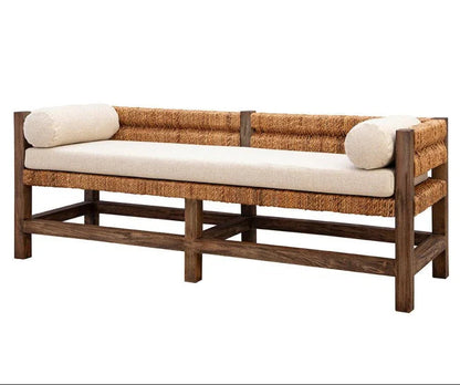 Georgia Performance Linen Bedroom Bench - LOOMLAN - Furniture Classics - Bedroom Benches