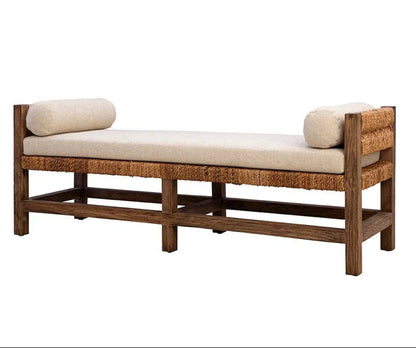 Georgia Performance Linen Bedroom Bench - LOOMLAN - Furniture Classics - Bedroom Benches
