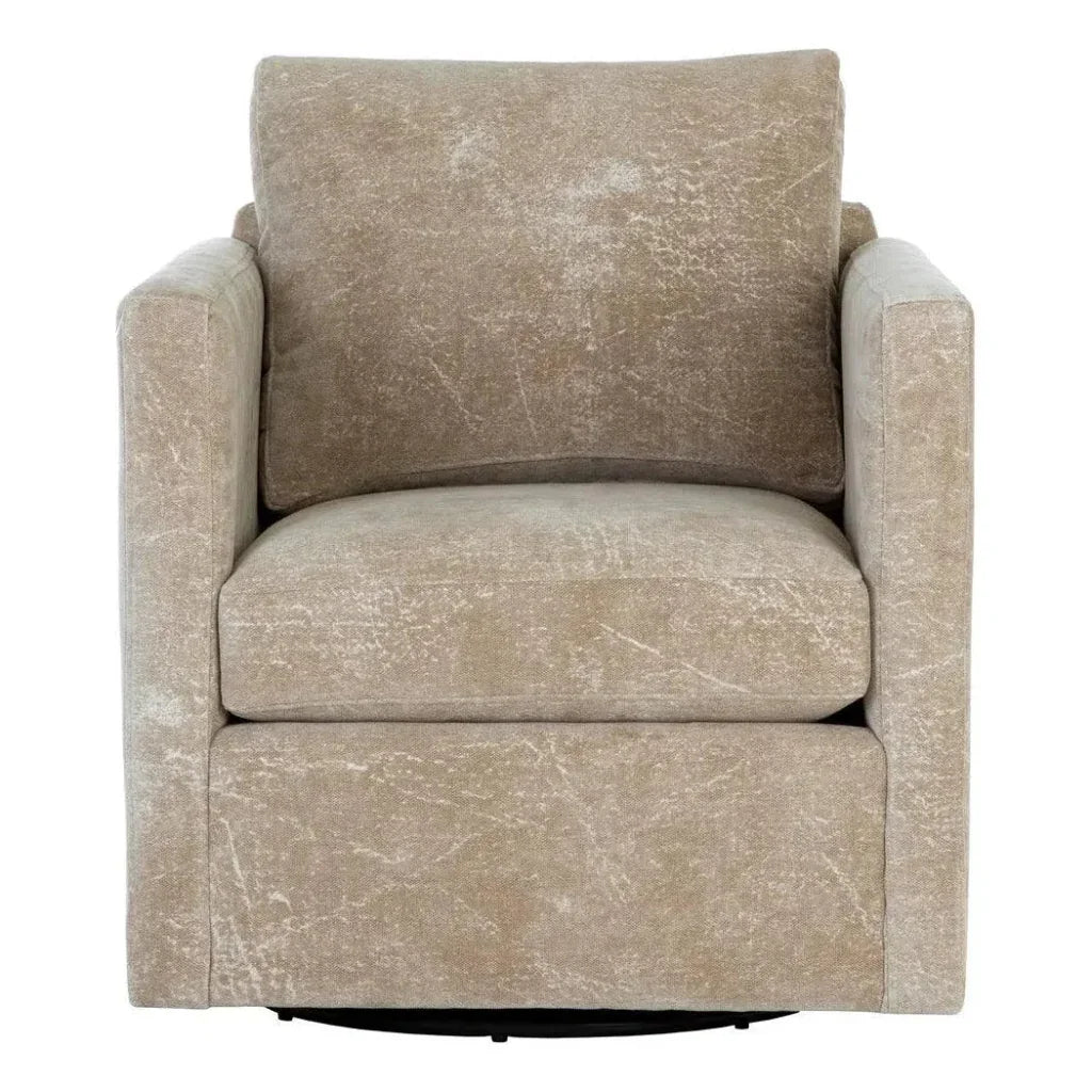 Georgie Fabric Swivel Lounge Chair - LOOMLAN - SUNPAN - Club Chairs