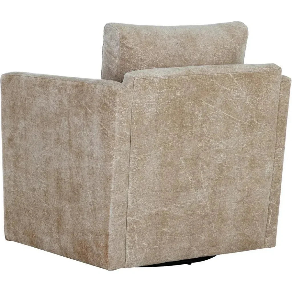 Georgie Fabric Swivel Lounge Chair - LOOMLAN - SUNPAN - Club Chairs