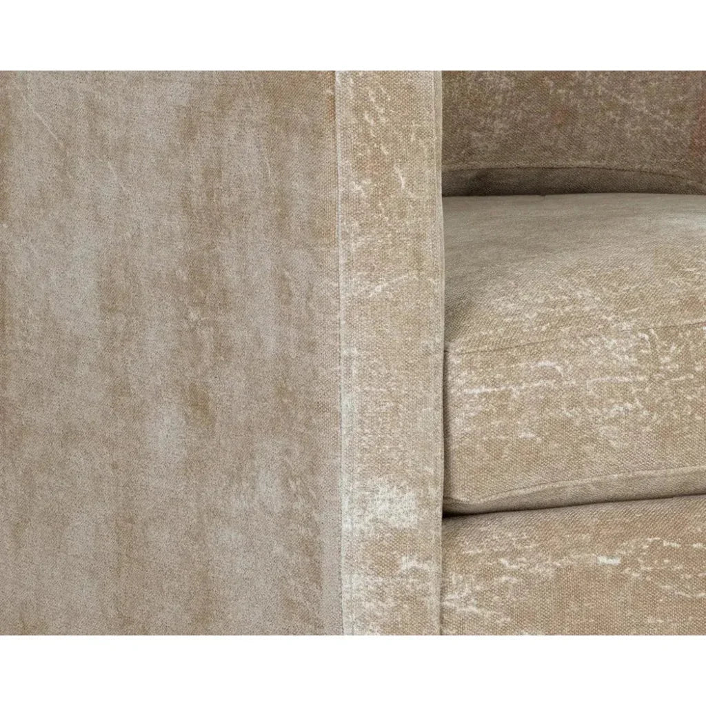 Georgie Fabric Swivel Lounge Chair - LOOMLAN - SUNPAN - Club Chairs