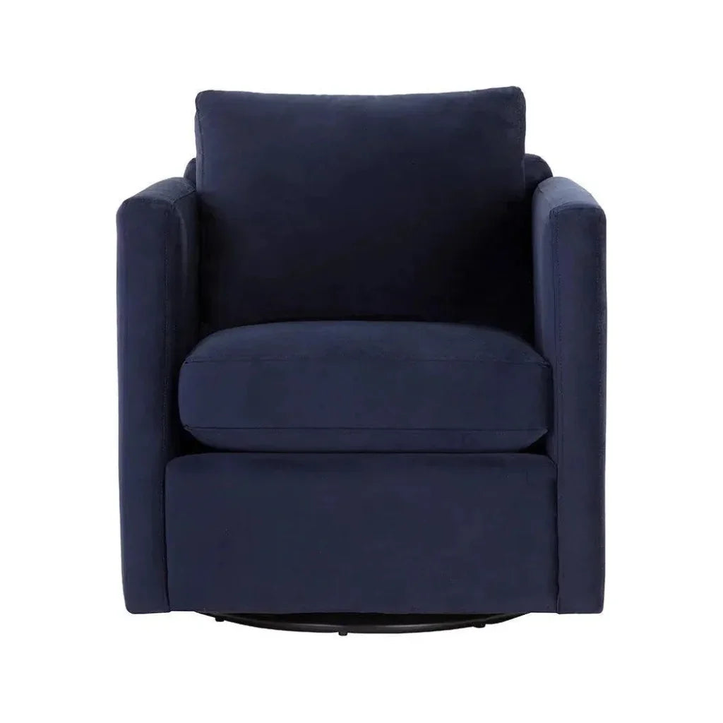 Georgie Fabric Swivel Lounge Chair - LOOMLAN - SUNPAN - Club Chairs