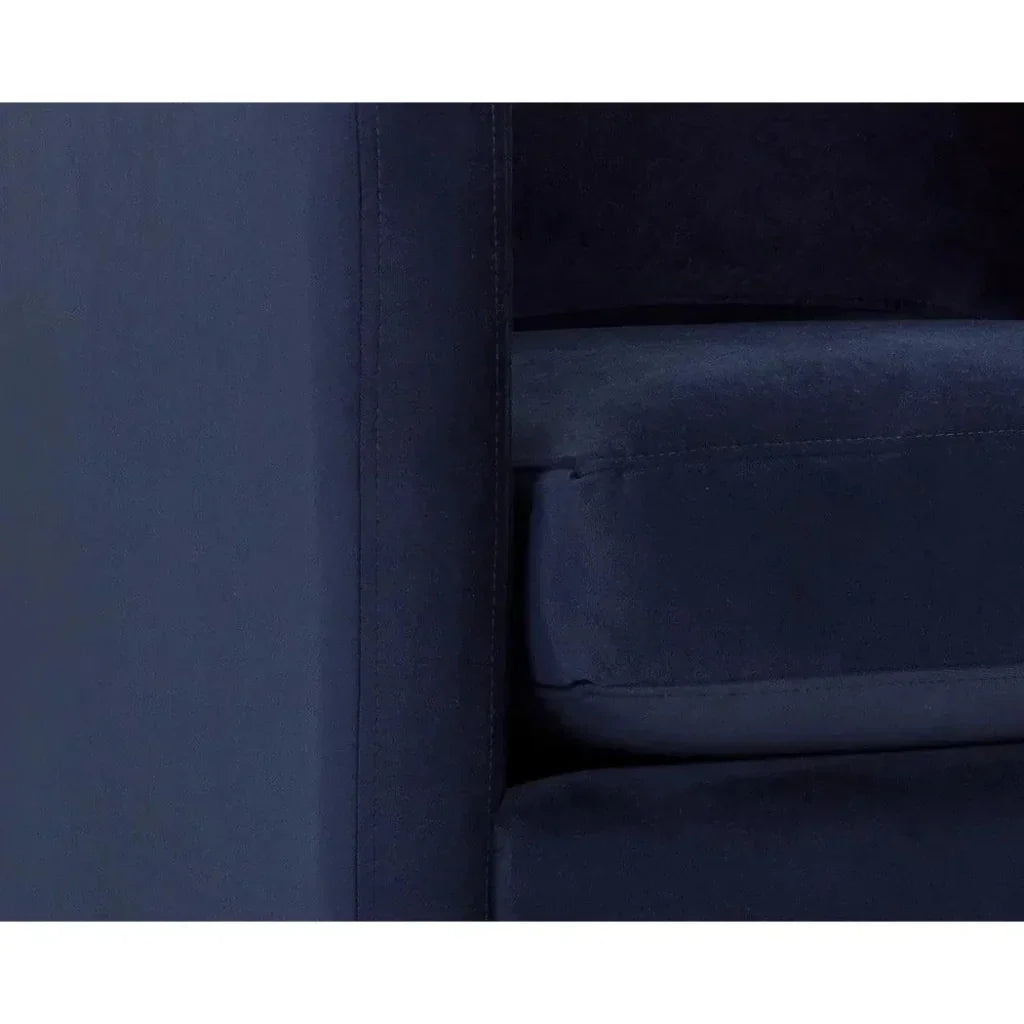 Georgie Fabric Swivel Lounge Chair - LOOMLAN - SUNPAN - Club Chairs