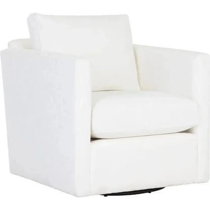 Georgie Fabric Swivel Lounge Chair - LOOMLAN - SUNPAN - Club Chairs