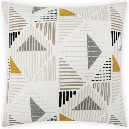 Geoscape White Throw Pillow With Insert - LOOMLAN - D.V. Kap - Throw Pillows